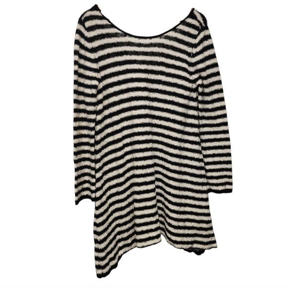 Free People Black and White Striped sweater Dress - Picture 6 of 6
